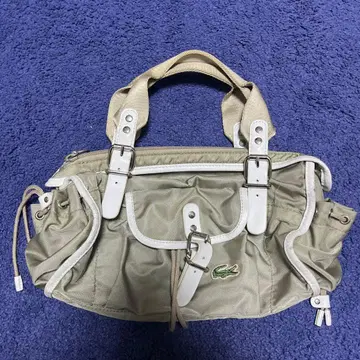 라코스테 lacoste 미니 보스턴백 핸드백 가죽 y2k