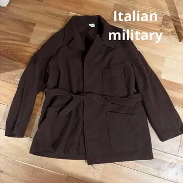 이탈리아 군 병원 가운 슬리핑 자켓 랩 코트