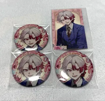 악마 집사와 검은 고양이 아쿠네코 4주년 캔뱃지 글리터 특전 아몬