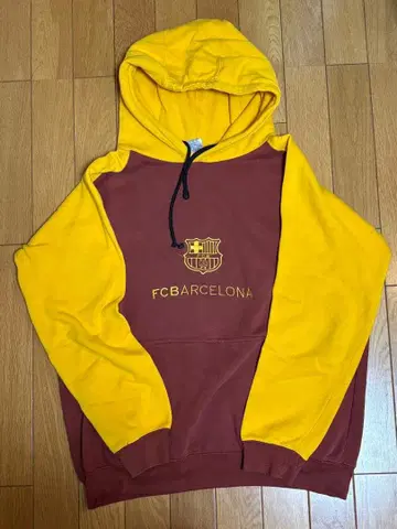 FC 바르셀로나 후드티 M 브라운/노랑