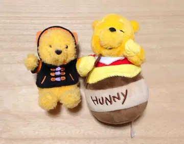 디즈니 곰돌이 푸 봉제 인형 배지 세트 묶음 판매 리조트 한정판