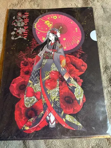 이토 준지 x 산리오 캐릭터즈 기모노 토미에 x 키티 클리어 파일