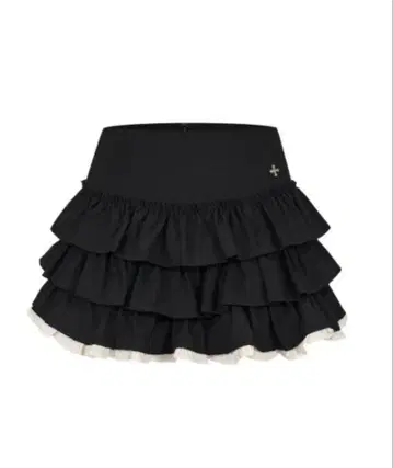 ANDWANG Charm frill culotte mini skirt S