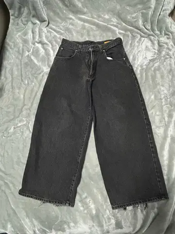 EDWIN 배기 데님 팬츠 와이드 팬츠 블랙