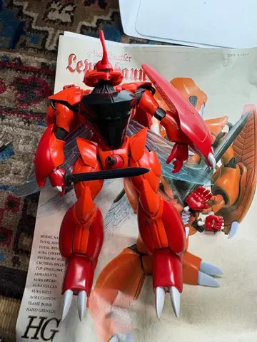 구 키트 HG 아우라 배틀러 성전사 단바인 1/72 레프라칸 완성품