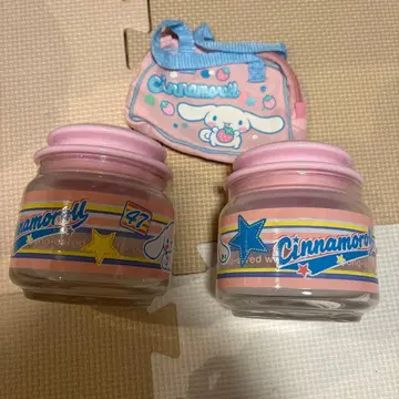 산리오 시나모롤 유리 캐니스터 파우치 세트