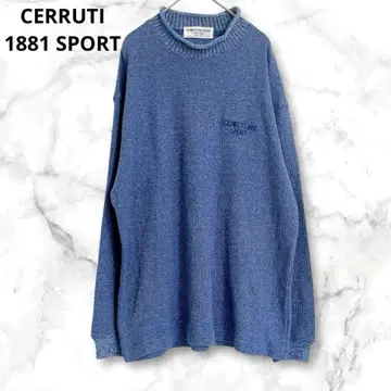 CERRUTI 1881 SPORT 체스터 코트 긴팔 티셔츠 블루 M