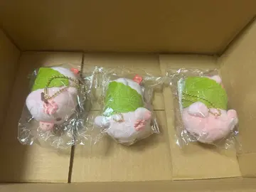 리락쿠마 쫀득쫀득 걸이식 화과자 봉제 인형 사쿠라모치 벚꽃모찌