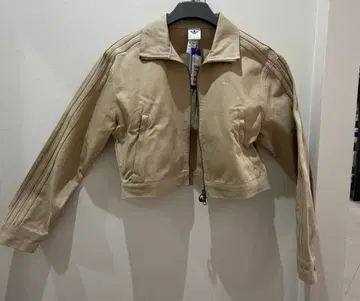 아디다스 데님 자켓 탑 파이어버드 베이지