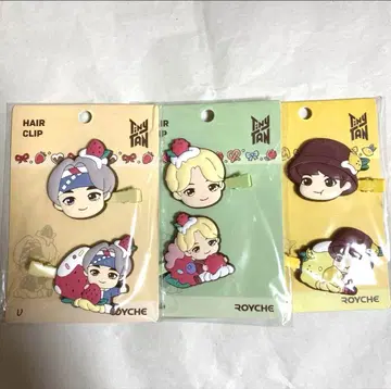 TinyTAN 헤어 클립 V 지민 정국 BTS