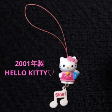산리오 헬로키티 네즈케 스트랩 업무 가수 헤이세이 레트로 2001년 제조