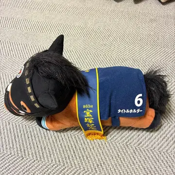 [새상품급] 서러브레드 컬렉션 눋혀있는 봉제 인형 타이틀 홀더 번호 6