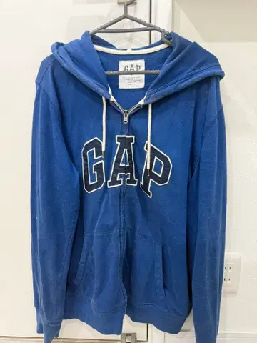 [GAP] 풀 집업 후드티 L 사이즈 파랑