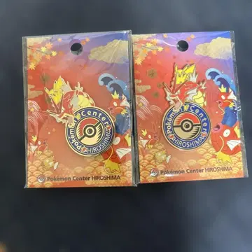 포켓몬 센터 히로시마 한정판 로고 핀즈 2개