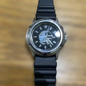 Town & Country 쿼츠 손목시계 골동품 USED 32mm 실버