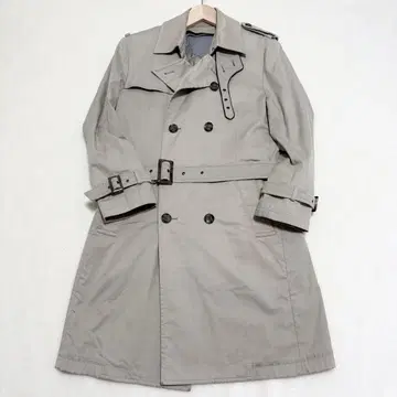 꼼사맨 트렌치코트 스프링 코트 롱 라이너 벨트 베이지