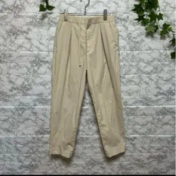 유니클로 베이지 치노 팬츠 스트레이트 레그 바지 [M] 스트레치