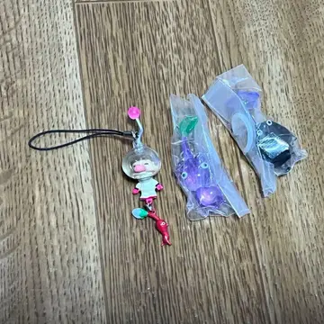 [레어] 피크민 올리머 키링+메지루시 참 묶음 판매