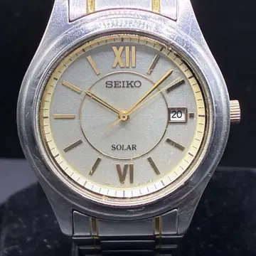 세이코 SEIKO 솔라 데이트 남성용 여성용 손목시계 36mm