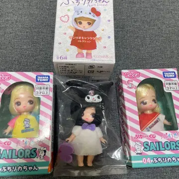 푸치 리카짱 산리오 캐릭터즈 쿠로미 등 세트