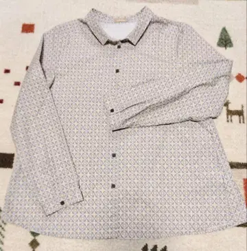 always 올웨이즈 기하학 패턴 긴팔 셔츠 미사용 새상품