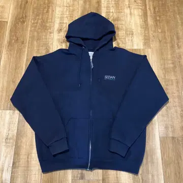 SEDAN 네이비 집업 후드티 XL