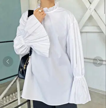 Splendid de Span 화이트 셔츠 긴팔