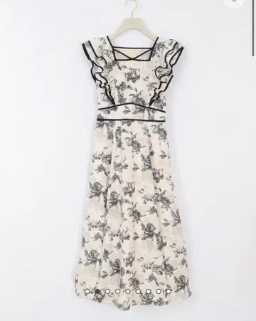 최저가 An MILLE 프릴 파이핑 롱op (Flower)