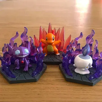 포켓몬 디오라마 콜렉트 야밀라미 히토카게 히토모시 3개 세트