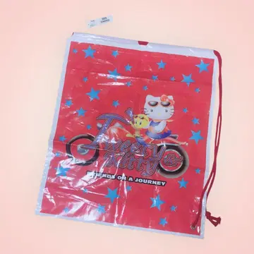 초레어 키티 트위티 콜라보 냅색 비닐백 레트로