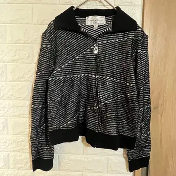 [레어] ST. JOHN SPORT 세인트 존 집업 니트 P 사이즈