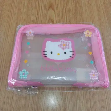 레어 헤이세이 레트로 헬로키티 카오하나 B6 지퍼 파우치 1997년 제조