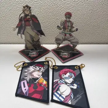 귀멸의 칼날 아카자&도우마 아크릴 스탠드 & 키링 세트