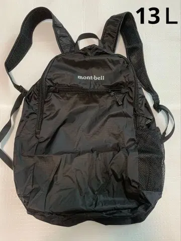 [미사용품] 몽벨 아웃도어 백팩 블랙 13L
