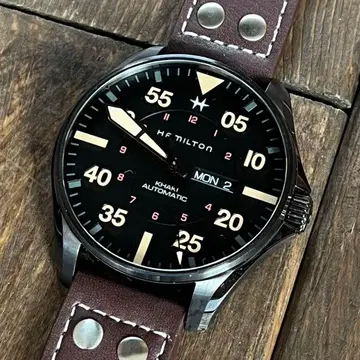 [ 새상품급 ] HAMILTON 카키 애비에이션 파이롯트 데이데이트 오토