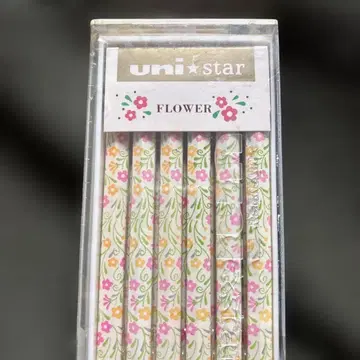 단종 희귀 레어 미쓰비시 연필 유니스타 쇼와 레트로 연필 HB 플라워