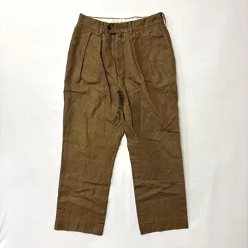 NEAT 턱 코튼 린넨 팬츠 베이지