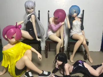 리제로 relax time 피규어 5체 세트