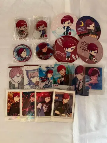 에리오스 마리오 아크릴 스탠드 캔뱃지 종이류 묶음 판매