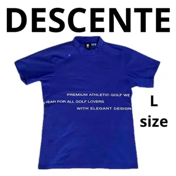 DESCENTE 데상트 골프 반팔 셔츠 드라이 스트레치 모크넥 L