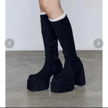 EMODA 부츠 플랫폼 롱부츠