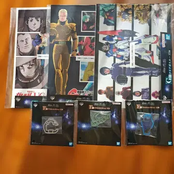 제일복권 기동전사 건담 F상 아크릴 컬렉션 G상 클리어 포스터 세트