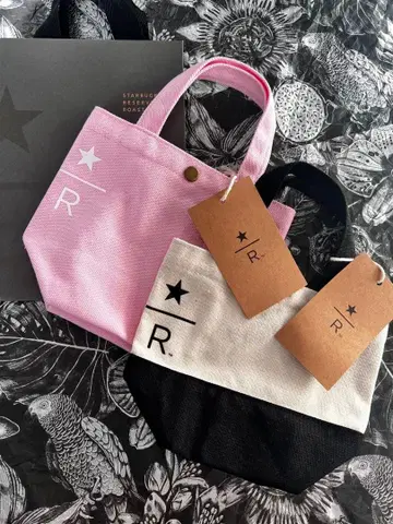 스벅 리저브 SAKURA 2026 토트백 Mini 핑크 내추럴