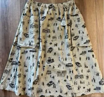 R&D.M.Co- 올드맨즈테일러 양 사이드 포켓 스커트 새상품급