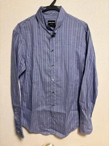 Giorgio Armani 긴팔 셔츠 블루 얇은 소재 S 사이즈