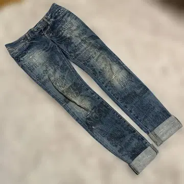 HYSTERIC GLAMOUR 데님 프린트 팬츠 XS