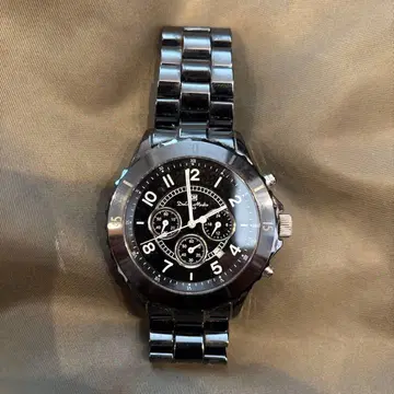 블랙 크로노그래프 워치