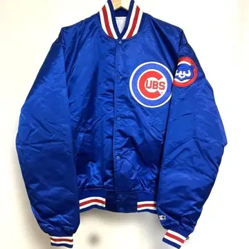 90년대 MLB 시카고 컵스 새틴 점퍼 L 사이즈