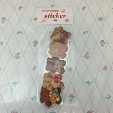 maileyparlor 메이리 파라 쿠키의 곰돌이 스티커