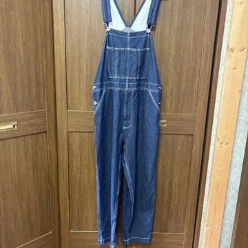 백 넘버 오버롤 데님 블루 SMALL